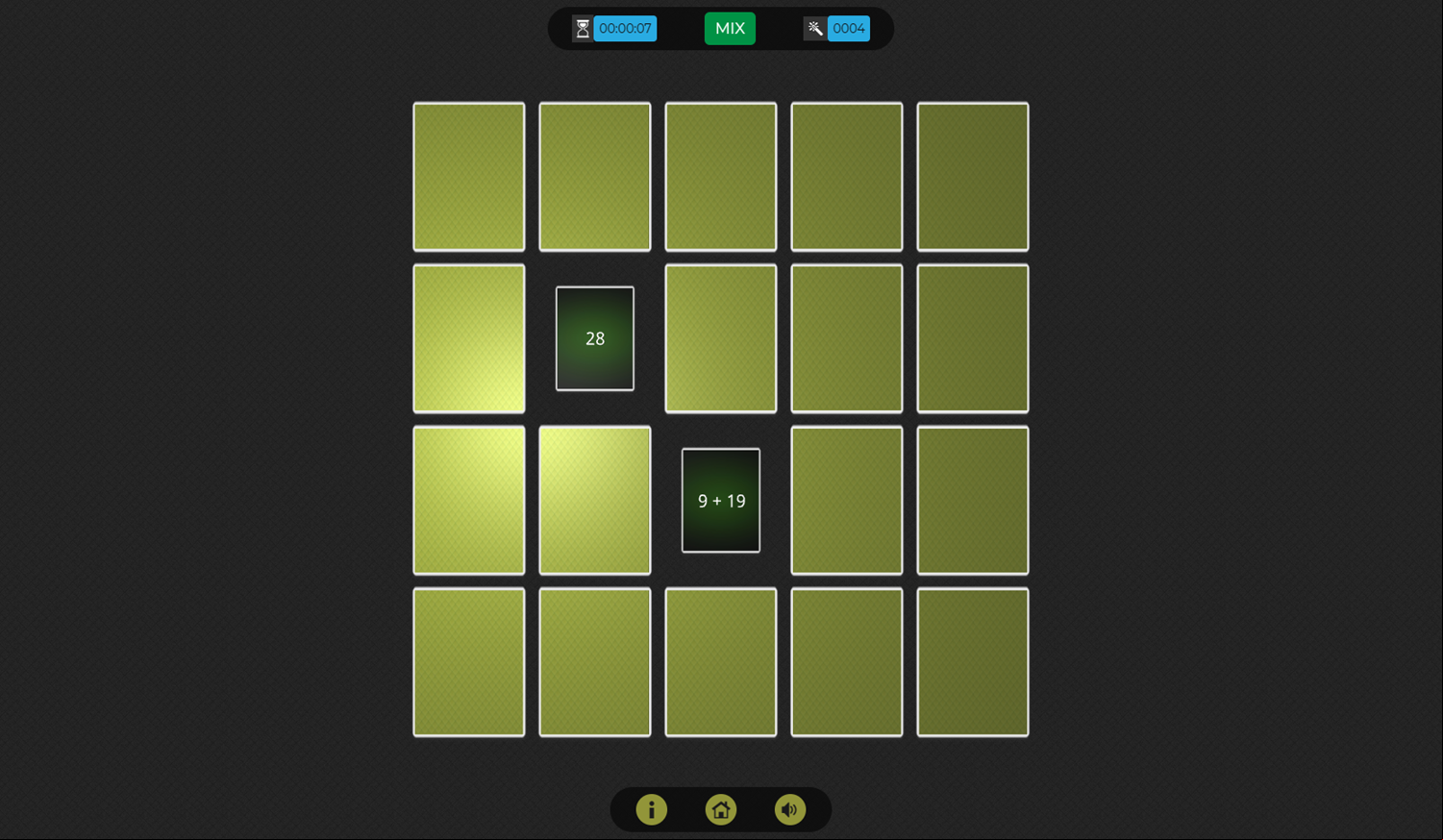 3D Math Memory Game Next Level Screenshot.
